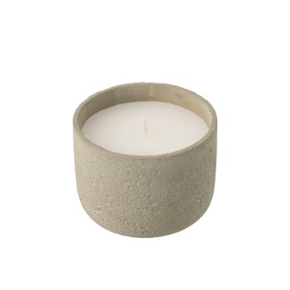 Vase rond en céramique blanche 21x10x29.5 cm